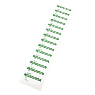 RS PRO Pre-Printed Adhesive Label Date Installed Vinyl Cloth 38mm x 15mm 140 Per Pack 758-7949