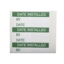 RS PRO Pre-Printed Adhesive Label Date Installed Vinyl Cloth 38mm x 15mm 140 Per Pack 758-7949