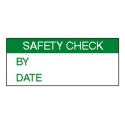 RS PRO Pre-Printed Adhesive Safety Check Vinyl Cloth Label 38mm x 15mm 140 Per Pack 758-7951