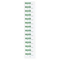 RS PRO Pre-Printed Adhesive Label Green Text on White Vinyl Cloth Strong Acrylic Adhesive 38mm x 15mm 140 Per Pack 758-8018