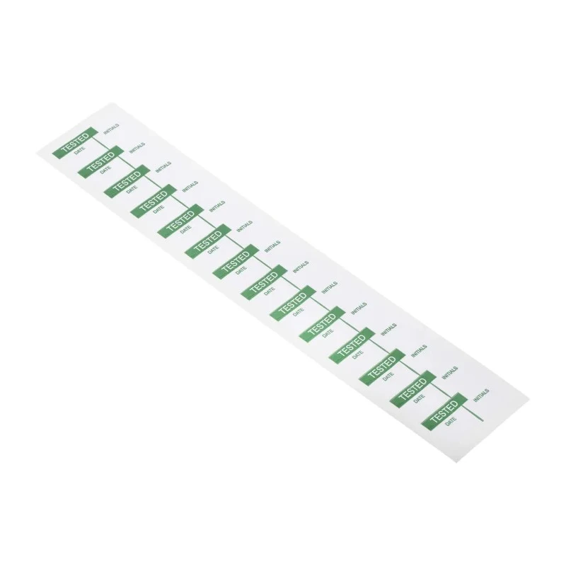RS PRO Pre-Printed Adhesive Label Green Text on White Vinyl Cloth Strong Acrylic Adhesive 38mm x 15mm 140 Per Pack 758-8018