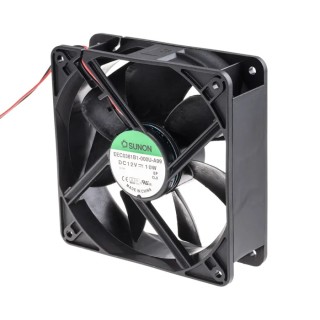 Sunon EE Series Ball Bearing MagLev DC Axial Fan 12V DC 10W 235 m³/h Air Flow 120 mm Frame EEC0381B1-000U-A99