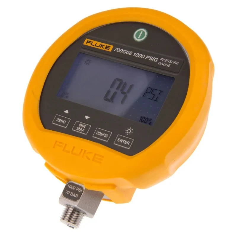 Fluke Industrial Pressure Gauge G 1/4 RS232 Interface, 114 mm Dial, 69 bar Maximum Pressure RS232