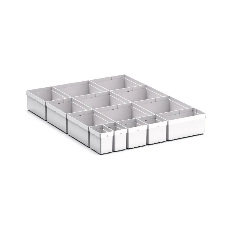 Bott Plastic Storage Bin Divider, Grey, 650 mm x 525 mm x 100 mm 43020754