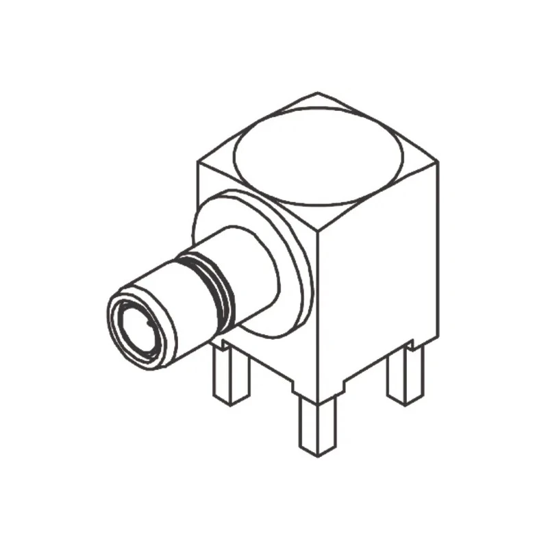 Molex SMB Series Subminiature Coaxial Connector Through Hole Female 50 Ω Right Angle Body Solder 73404-2280
