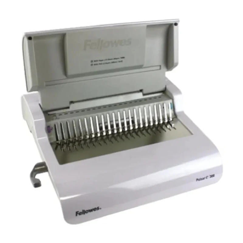 Fellowes Pulsar E-300 Plastic Comb Binding Machine Electric Punch, 300 Sheet Capacity 5620701