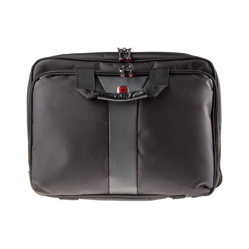 Wenger Legacy 16 inch Nylon Briefcase Laptop Case, Black, Checkpoint Friendly 600648