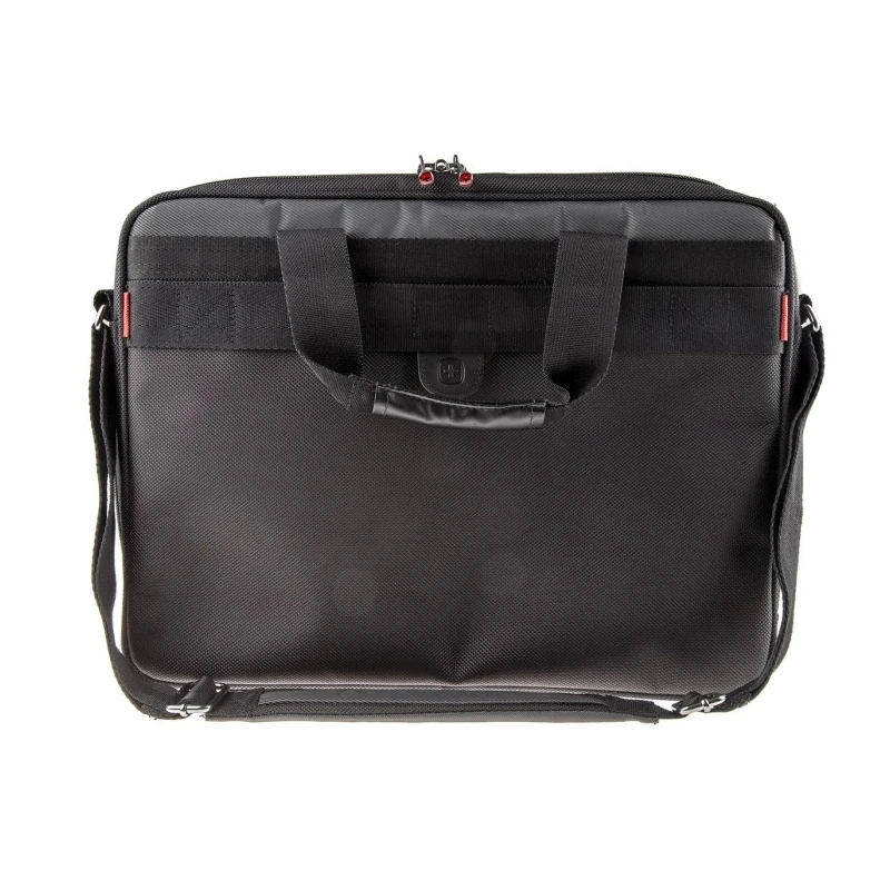Wenger Legacy 16 inch Nylon Briefcase Laptop Case, Black, Checkpoint Friendly 600648