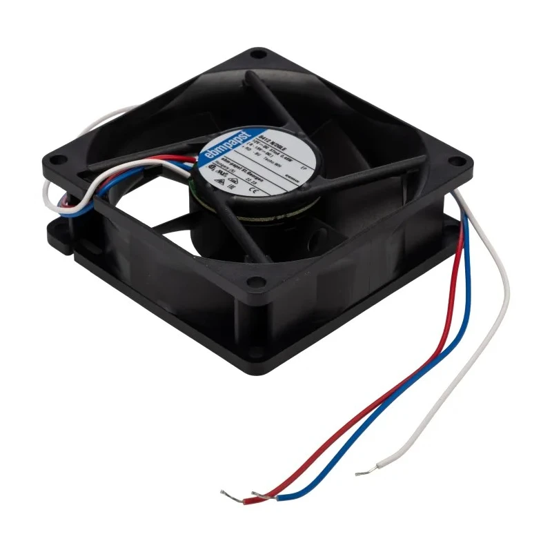 ebm-papst 8400 N Series Axial Fan, 12V dc, 33 m³/h Airflow, 500 mW Power, 1500 rpm, IP68, 80mm x 80mm x 25mm IP68