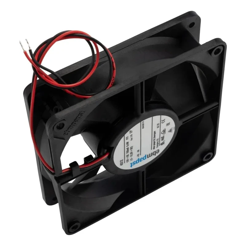 ebm-papst 4300 Series Axial Fan 12V DC 204 m³/h 9.4W 783mA Max IP68 119mm x 119mm x 32mm IP68