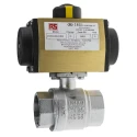 RS PRO Ball Type Pneumatic Actuated Valve, Threaded BSP Female 1 to 1/2 in, 40 bar Maximum Operating Pressure 760-5586