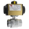 RS PRO Ball Type Pneumatic Actuated Valve, Threaded BSP Female 1 to 1/2 in, 40 bar Maximum Operating Pressure 760-5586