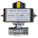 RS PRO Ball type Pneumatic Actuated Valve, 40 bar, BSP, Female Threaded 1/4 in, Hot Pressed Brass, UK Origin 760-5564