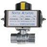 RS PRO Ball type Pneumatic Actuated Valve, 40 bar, BSP, Female Threaded 1/4 in, Hot Pressed Brass, UK Origin 760-5564