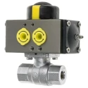 RS PRO Ball type Pneumatic Actuated Valve, 40 bar, BSP, Female Threaded 1/4 in, Hot Pressed Brass, UK Origin 760-5564