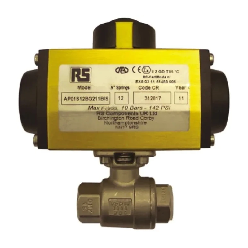 RS PRO Stainless Steel 2-Piece Ball Type Pneumatic Actuated Valve 2 in BSP Female 1000 psi 760-5649