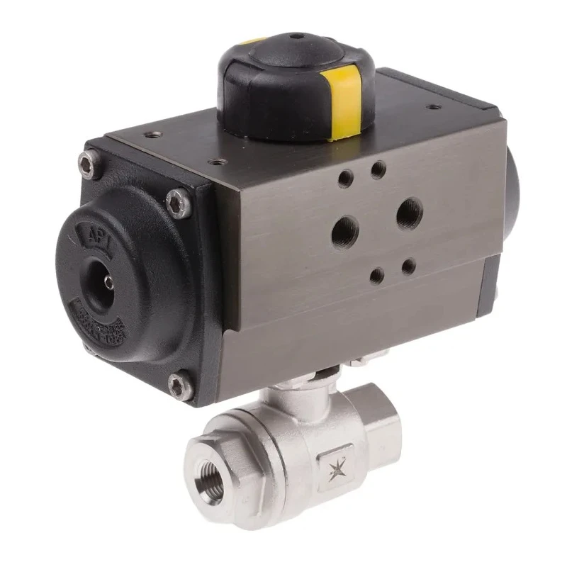 RS PRO Ball Type Pneumatic Actuated Valve 1000 psi BSP Female Threaded 1/4 in 760-5643