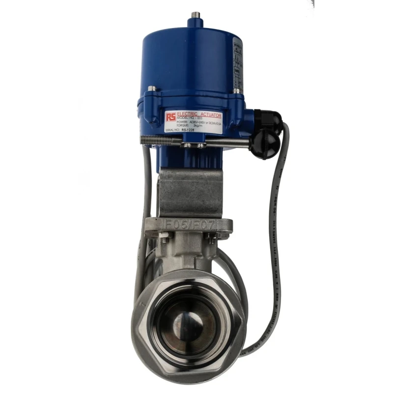 RS PRO Motorised Valve 2 in BSP Brass Ball Valve with Electric Actuator, 1000 psi, CF8M 316 Stainless Steel Body 760-5728
