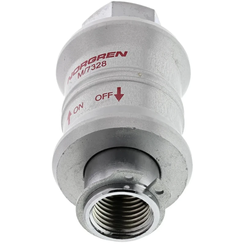 Norgren Sleeve Pneumatic Manual Control Valve 3/2 Function, G 1/4 Port, Chrome Nickel Plated Brass Body, Max Pressure M/7328