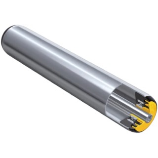 Interroll Zinc Plated Round Conveyor Roller Mild Steel 3000 N Dynamic Load 60 mm Dia. x 550 mm Length RD-17Y4JABNAE RL550