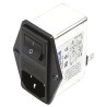 Deltron 250 V ac, 250 V dc 6A Panel Mount IEC Filter Male 2 Pole Tab RIP0642H2