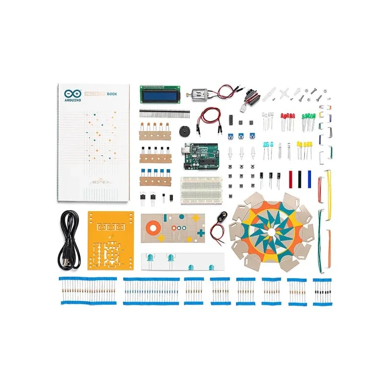 Arduino Starter Kit Multi-Language English Version Educational Electronics Set with ATmega328P Microcontroller K000007