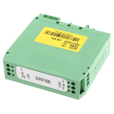 Deltron DIN Rail EMI Filter 1 Phase 8A 250V AC 440Hz Screw Termination DRF08