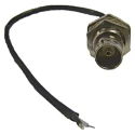 RF Solutions Coaxial Cable 200 mm, RG174, 50 Ω, Solid Conductor, Black Jacket, Terminated, BNC Unterminated CBA-200COAX