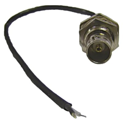 RF Solutions Coaxial Cable 200 mm, RG174, 50 Ω, Solid Conductor, Black Jacket, Terminated, BNC Unterminated CBA-200COAX