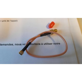 RF Solutions CBA Series Coaxial Cable Female Straight to Female MCX 200 mm 50 Ω CBA-SMAF-MCXMR