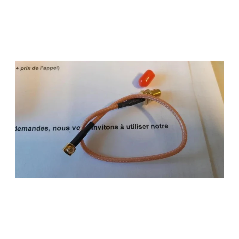 RF Solutions CBA Series Coaxial Cable Female Straight to Female MCX 200 mm 50 Ω CBA-SMAF-MCXMR