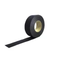 RS PRO Black Polypropylene Hazard Tape 50 mm Width 18.3 m Length 1.05 mm Thickness 762-1506