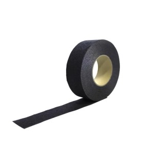 RS PRO Black Polypropylene Hazard Tape 50 mm Width 18.3 m Length 1.05 mm Thickness 762-1506