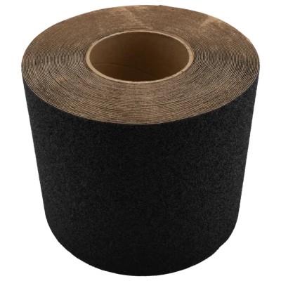 RS PRO Black Polyethylene Hazard Tape 152mm Width 18.3m Length 1.05mm Thickness 762-1519