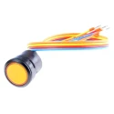 EAO Illuminated Push Button Switch Momentary Panel Mount 22.5 mm Cutout SPST Yellow LED IP67 42V dc 42V ac K84-603.4709S