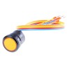 EAO Illuminated Push Button Switch Momentary Panel Mount 22.5 mm Cutout SPST Yellow LED IP67 42V dc 42V ac K84-603.4709S