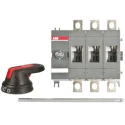 ABB 3-Pole Base Isolator Switch 200A, 144kW, IP65, Black Handle OT160EV12P 1SCA120529R1001