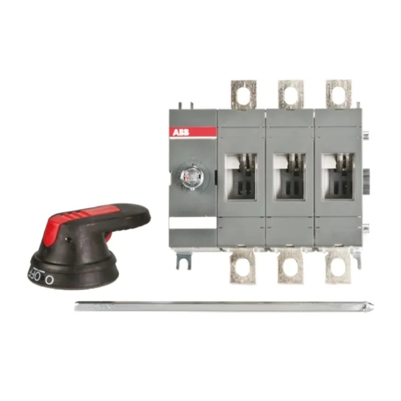 ABB 3-Pole Base Isolator Switch 200A, 144kW, IP65, Black Handle OT160EV12P 1SCA120529R1001