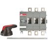 ABB 3-Pole Base Isolator Switch 200A, 144kW, IP65, Black Handle OT160EV12P 1SCA120529R1001
