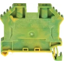 RS PRO Earth Terminal Block Yellow Green 4mm² 1-Level Screw Termination 762-2537