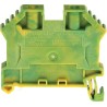 RS PRO Earth Terminal Block Yellow Green 4mm² 1-Level Screw Termination 762-2537