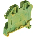 RS PRO Earth Terminal Block Yellow Green 4mm² 1-Level Screw Termination 762-2537