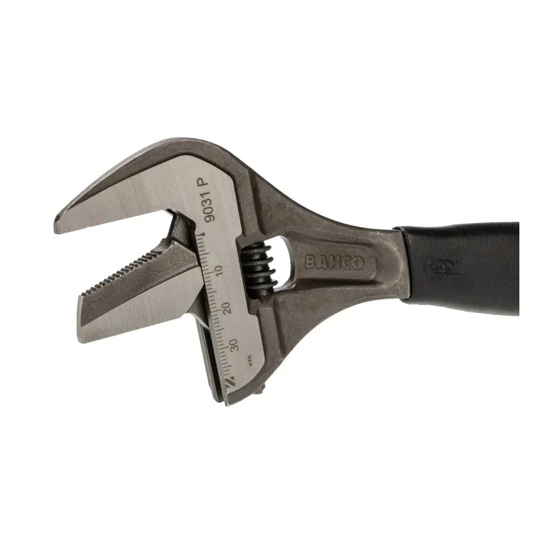 Bahco Adjustable Wrench 39 mm Jaw Capacity 218mm Overall Length Plastic Handle 9031P