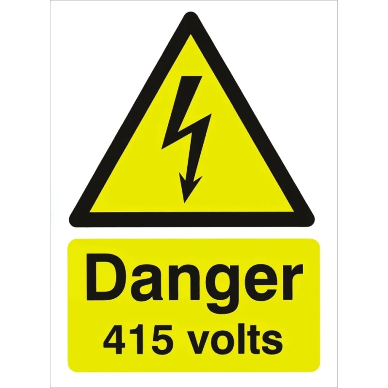 RS PRO Electrical Hazard Warning Sign Polypropylene Rigid Plastic 210mm x 148mm 763-1547
