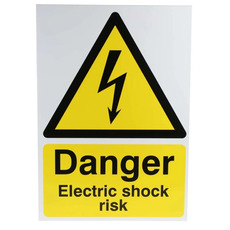 RS PRO Electrical Hazard Warning Sign Polypropylene 420mm x 297mm 763-1588