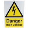 RS PRO Hazard Warning Sign Danger High Voltage Polypropylene Rigid Plastic 420mm x 297mm 763-1752