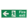 RS PRO Vinyl Fire Exit English Exit Sign 450mm x 150mm 763-1926