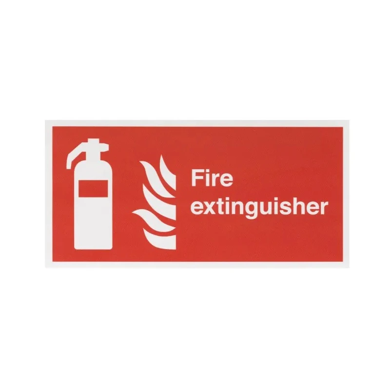 RS PRO Vinyl Fire Safety Sign With English Text Fire Extinguisher Self-Adhesive 763-1982
