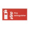 RS PRO Vinyl Fire Safety Sign With English Text Fire Extinguisher Self-Adhesive 763-1982