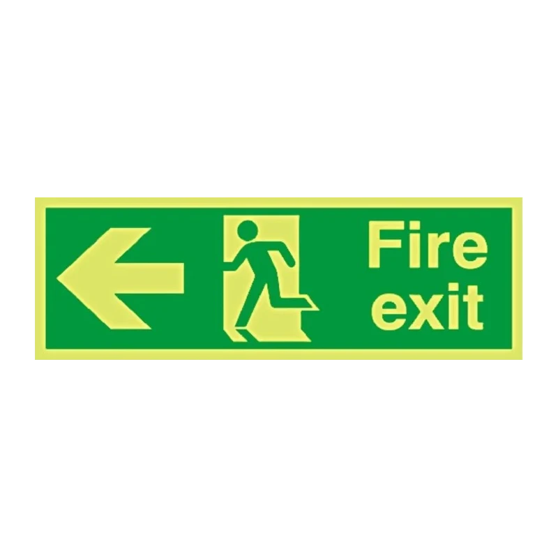 RS PRO Polyethylene Terephthalate Fire Exit Exit Sign 450mm x 150mm, English, Non-Self-Adhesive 763-1929